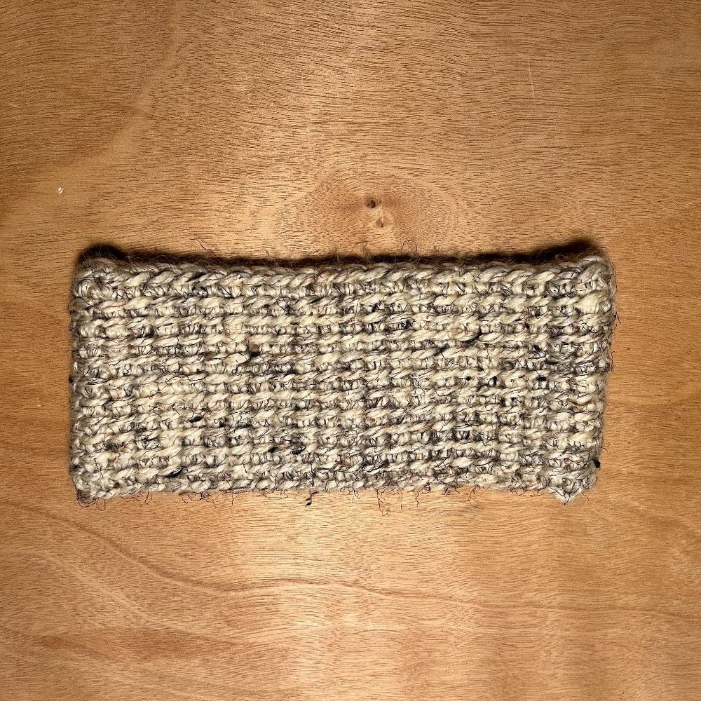 Beige Handmade Winter Neck Wrap/Scarf